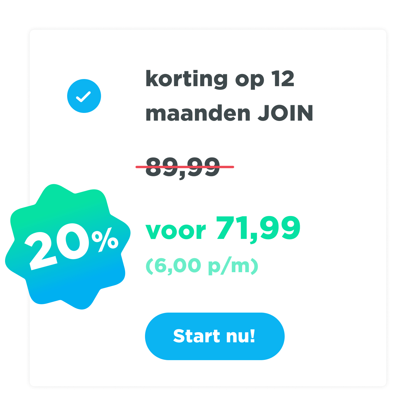 JOIN Cycling - 20% Deal - 12 maanden