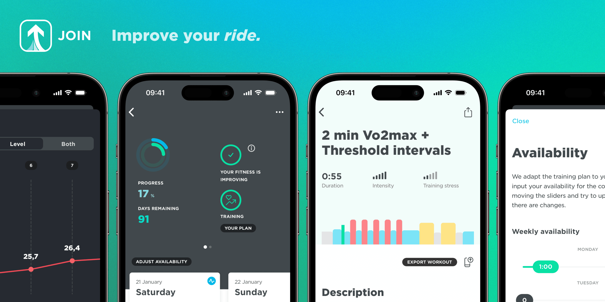JOIN Cycling training app
